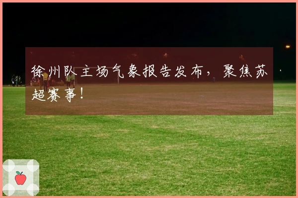 徐州队主场气象报告发布，聚焦苏超赛事！